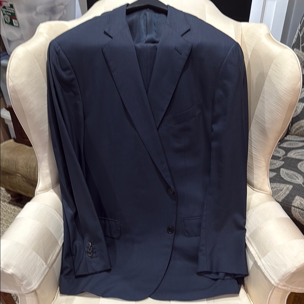 Ermenegildo Zegna Blue Suit Classic Tailored Elegance